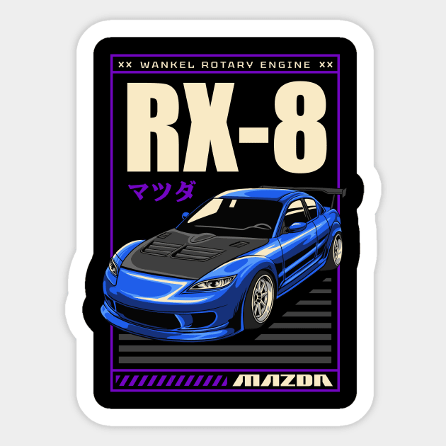 RX-8 Artwork Sticker by Harrisaputra